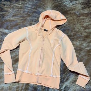 Orange zip up hoodie